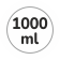 Capacità 1000 ml