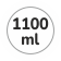 Capacità 1100 ml