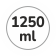 Capacità 1250 ml