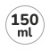 Capacità 150 ml