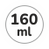 Capacità 160 ml