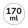 Capacità 170 ml