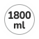Capacità 1800 ml