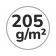 Grammatura 205 g/m2