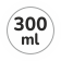 Capacità 300 ml