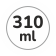 Capacità 310 ml