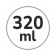 Capacità 320 ml