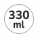 Capacità 330 ml