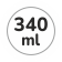 Capacità 340 ml