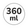Capacità 360 ml