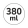 Capacità 380 ml