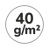 Grammatura 40 g/m2