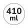 Capacità 410 ml