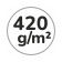 Grammatura 420 g/m2