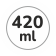 Capacità 420 ml