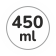 Capacità 450 ml