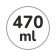 Capacità 470 ml