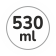 Capacità 530 ml