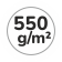 Grammatura 550 g/m2