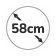 Diametro Ombrello 58 cm