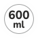 Capacità 600 ml
