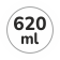 Capacità 620 ml