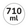 Capacità 710 ml
