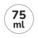 Capacità 75 ml