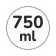 Capacità 750 ml