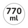 Capacità 770 ml