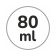 Capacità 80 ml