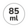 Capacità 85 ml