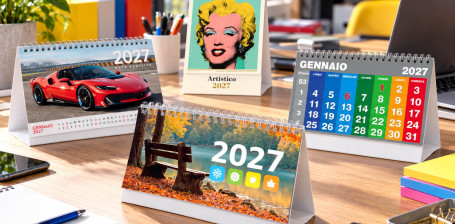 Calendari da tavolo personalizzati 2027: come scegliere Gheddi
