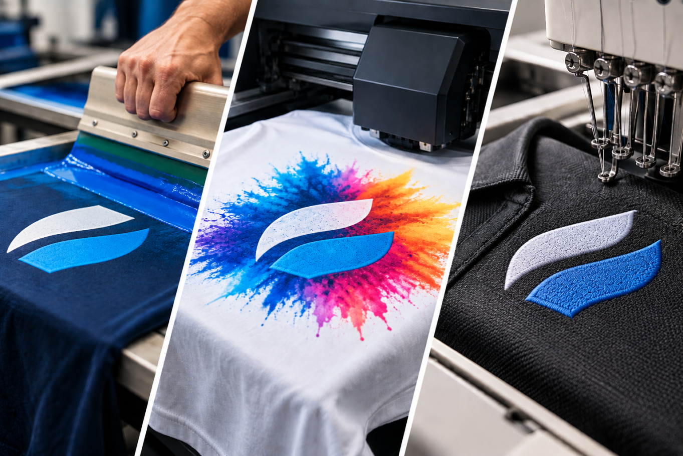 Serigrafia vs Stampa Digitale vs Ricamo: Quale tecnica scegliere per un logo che dura davvero