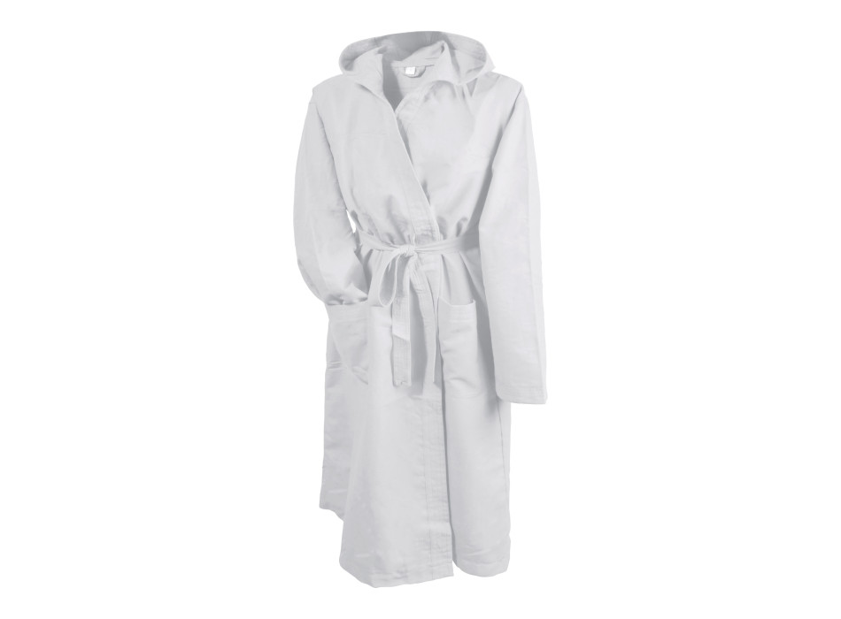 Accappatoio in microfibra di poliestere (170 g/m2) ultra-assorbente confezionato