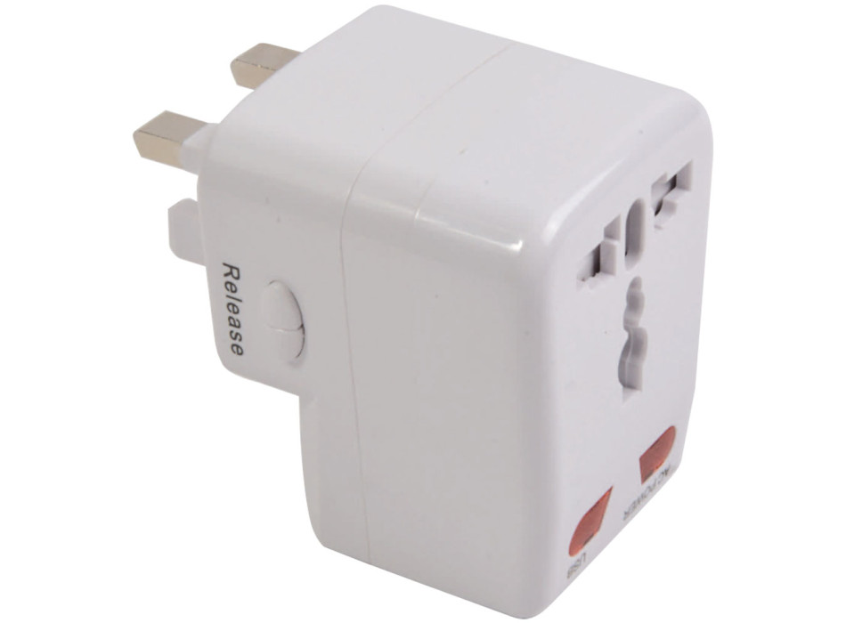 Adattatore prese universale, con ingresso USB