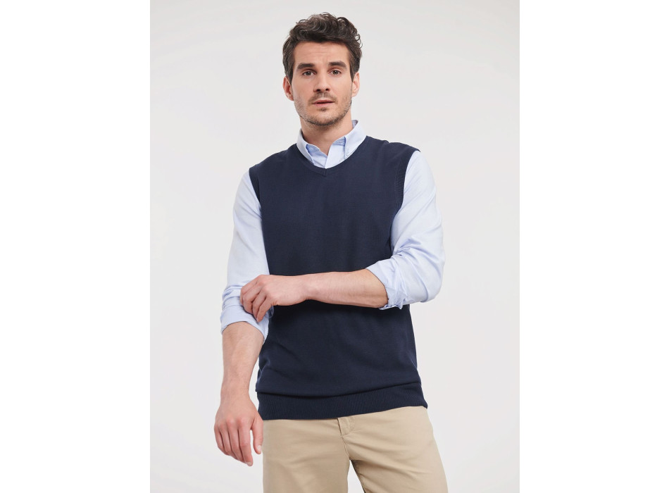 Adults' V-Neck Sleeveless Knitted Pullover