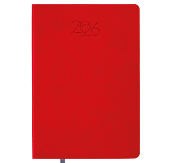 Agenda giornaliera 2026 con copertina flessibile in PU termovirante