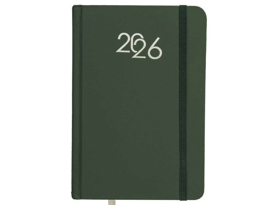 Agenda giornaliera 2026, copertina rigida in cartoncino laminato