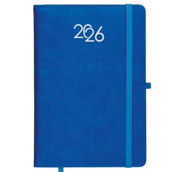 Agenda giornaliera 2026, copertina rigida in PU termovirante con impuntura perimetrale