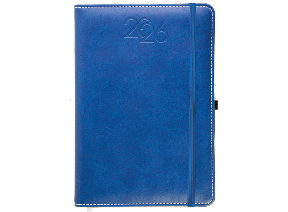 Agenda giornaliera 2026, copertina rigida in PU termovirante con impuntura perimetrale