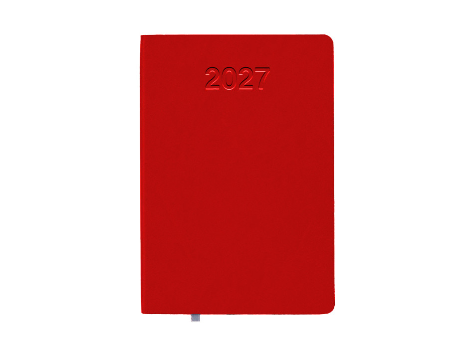 Agenda giornaliera 2027 con copertina flessibile in PU termovirante Gheddi