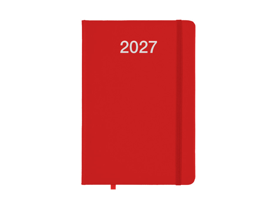 Agenda giornaliera 2027 con copertina rigida in PU Gheddi