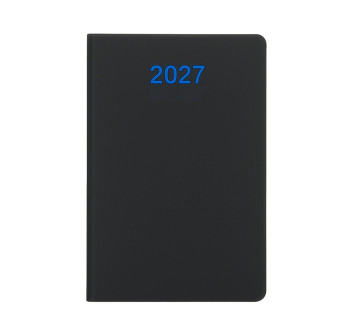 Agenda giornaliera 2027. Copertina flessibile in soft PU e bordo pagine colorato Gheddi