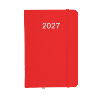 Agenda giornaliera 2027, copertina rigida in cartoncino laminato Gheddi