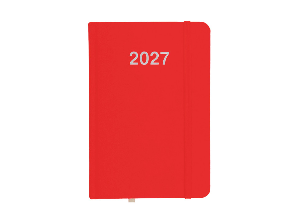 Agenda giornaliera 2027, copertina rigida in cartoncino laminato Gheddi