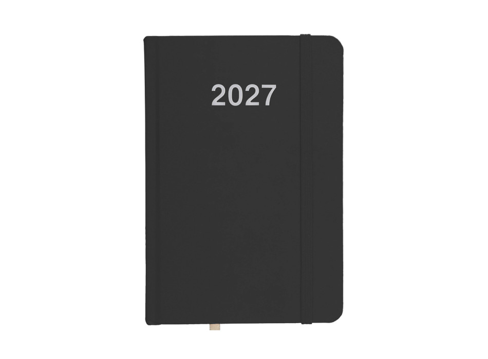 Agenda giornaliera 2027, copertina rigida in cartoncino laminato Gheddi