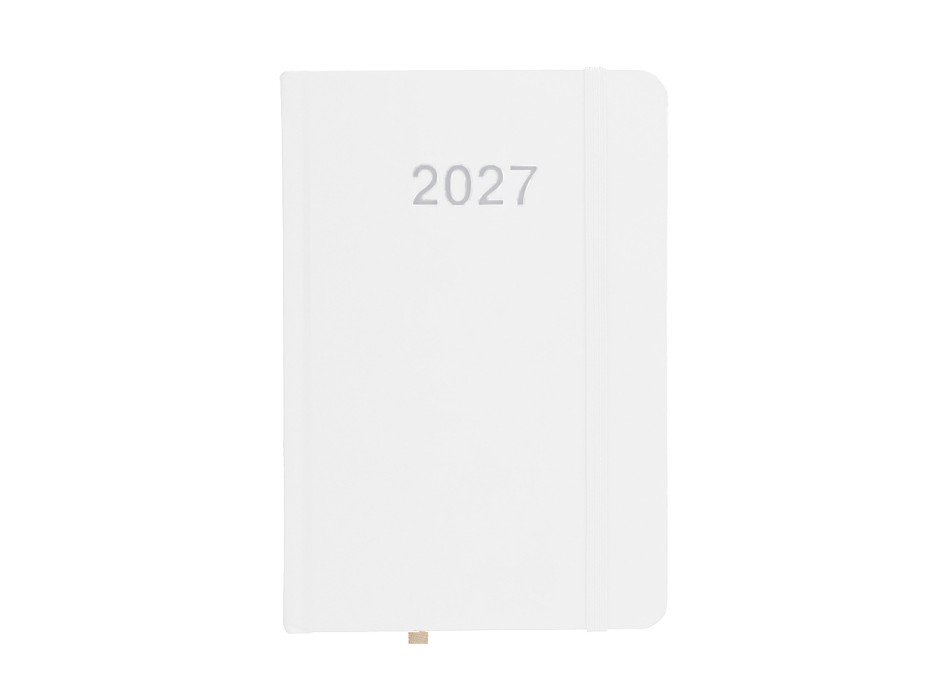 Agenda giornaliera 2027, copertina rigida in cartoncino laminato Gheddi