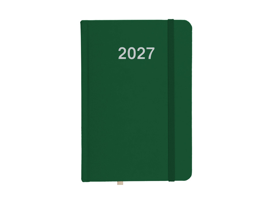 Agenda giornaliera 2027, copertina rigida in cartoncino laminato Gheddi