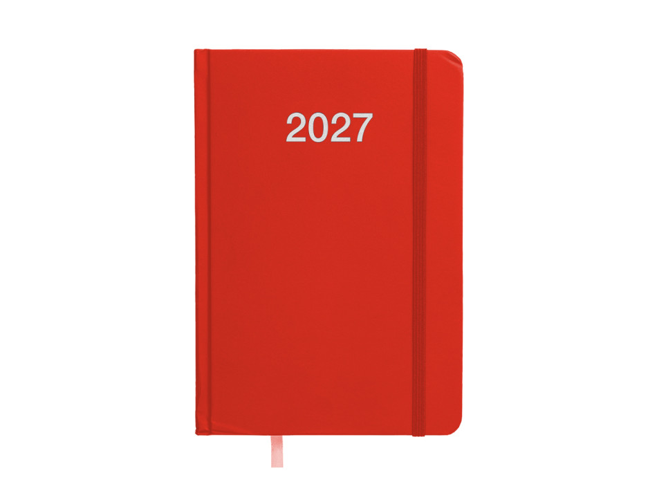 Agenda giornaliera 2027, copertina rigida in cartoncino laminato Gheddi